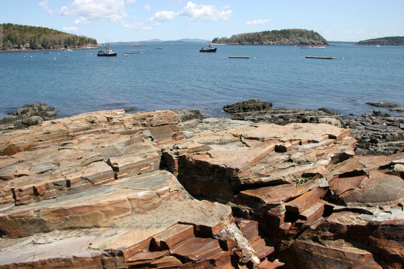 View of Bar Harbor from the South Shore trail