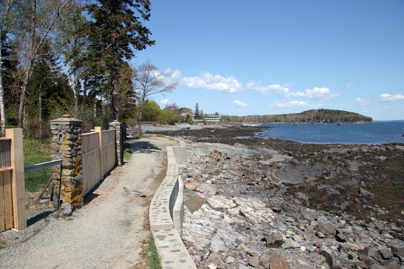 Looking back to town from the trail