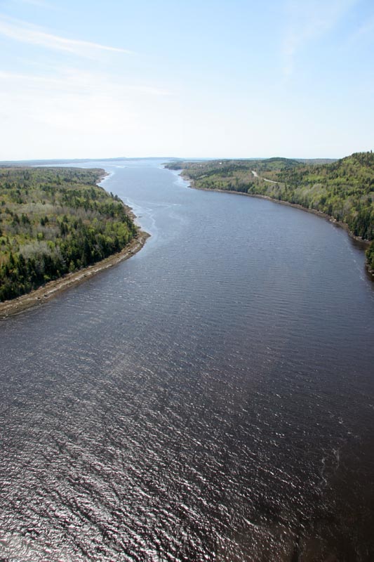 Penobscot River emptying into the bay