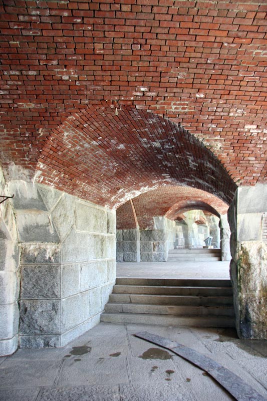 Each of the alcoves was a cannon placement