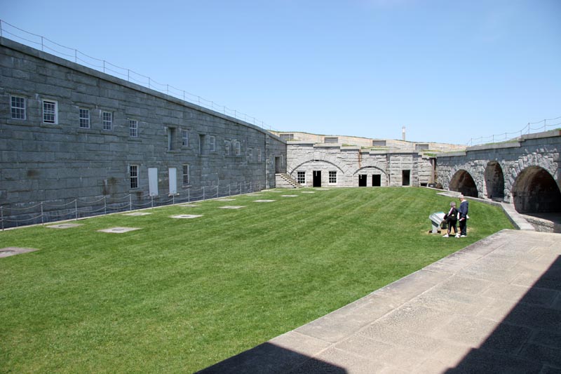 Main parade ground at the fort