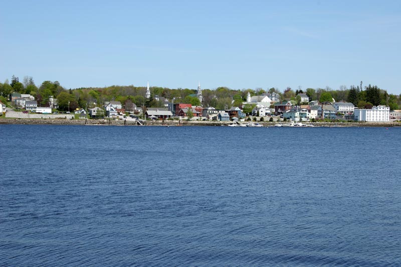Bucksport from across the Penobscot River
