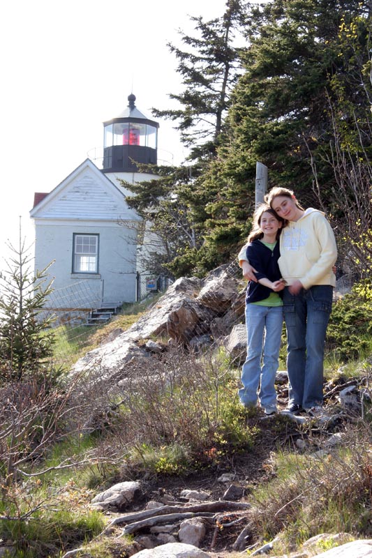 Chesley and Geralyn at Bass Harbor Lighthouse