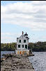 Breakwater Lighthouse in Rockland Harbor