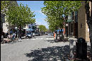 Looking down the main street towards the harbor