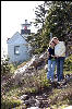 Chesley and Geralyn at Bass Harbor Lighthouse