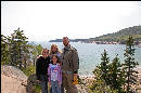 Geralyn, Steph, Chesley and me on a hike around Great Head Trail in Acadia