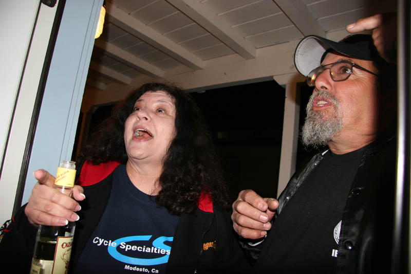 THe party shifted back to the hotel