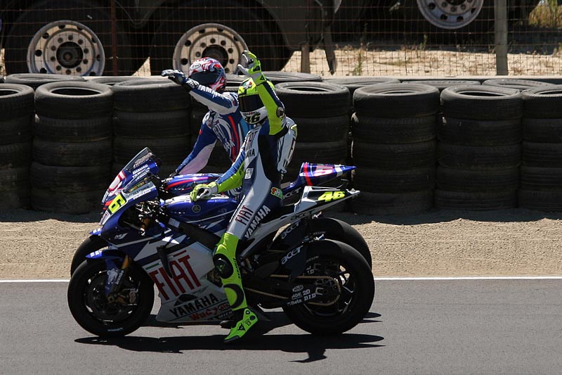 Rossi and Edwards stopped to say hello, too!