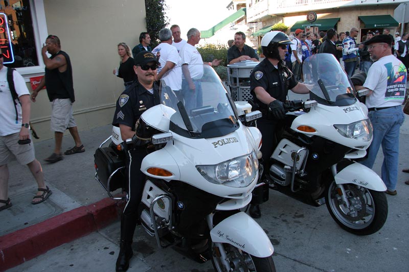 Even the cops ride to Bike Night!