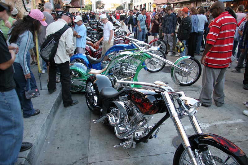 The really tricked out choppers, also known as 