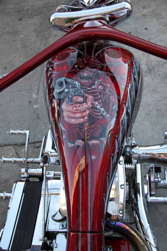 Interesting paint job on the tank