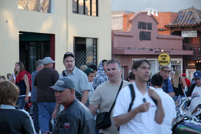 Rob, Joe and Nick navigating the crowd