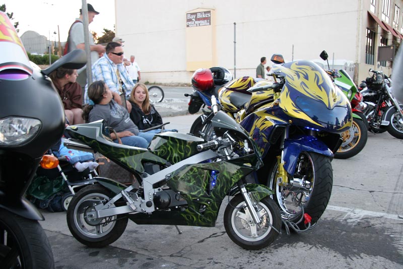 Good thing he brought the TL1000R to tie down his real bike