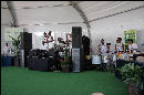 The Brazilian band at the Lebron hospitality tent