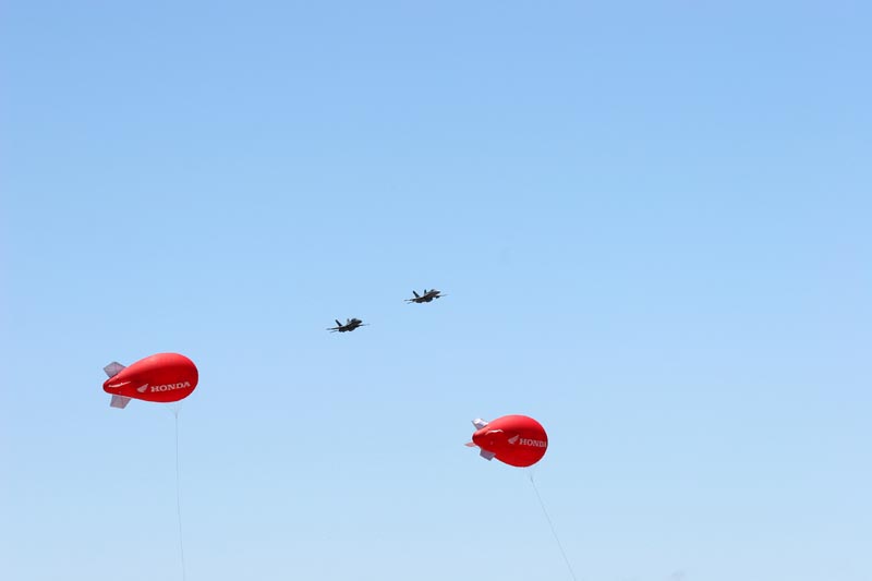 After the National Anthem, an F-18 fly-by by some of America's finest