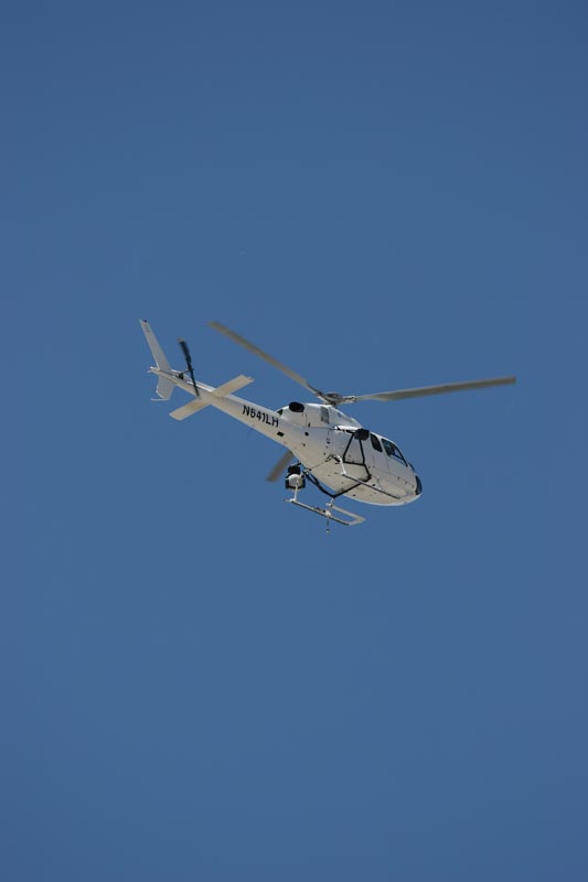 The helicopter camera, provider of all those cool aerial shots in the TV coverage