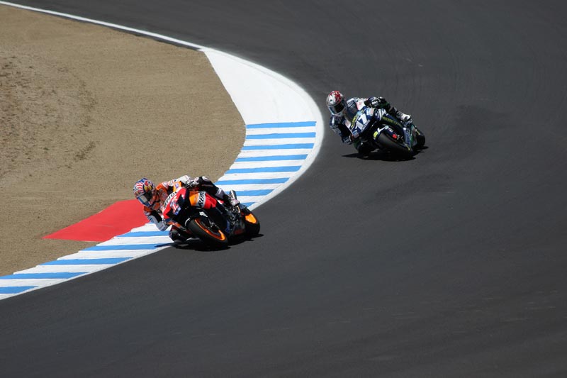 N. Hayden (after being knocked out of 4th place by Hopkins) and Duhamel