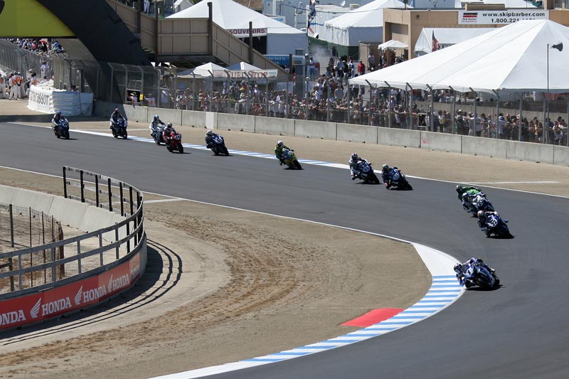 Coming through Turn 4 with Spies in the lead!