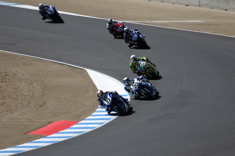 E. Bostrom, Yates, Hodgsen, T. Hayden, Duhamel and DiSalvo. Now THAT'S racing!