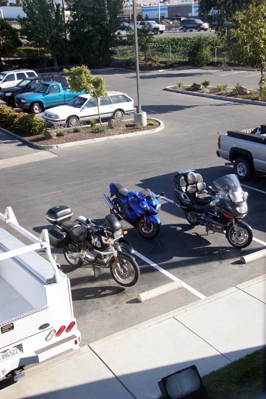 Our bikes at the ready!