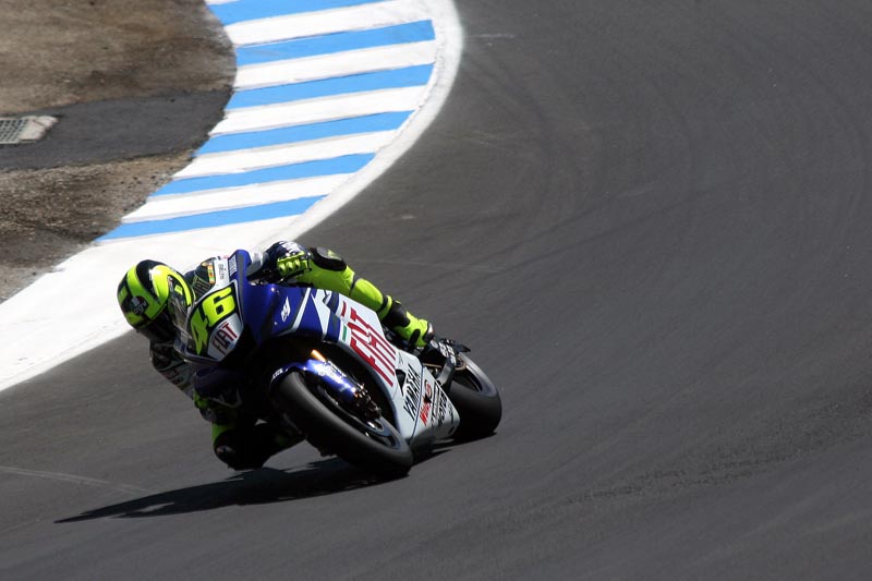 Rossi at speed