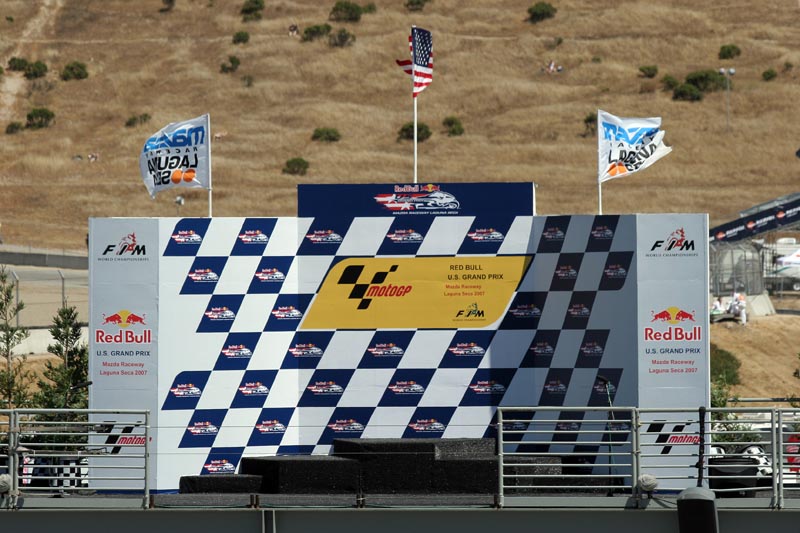 The Winner's Podium - this will be rockin' on Sunday!